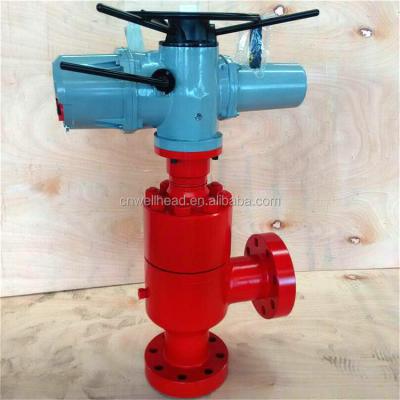 China API 6A CC80 General Cage Type Choke Valve / Electric Actuated Choke Valve for sale