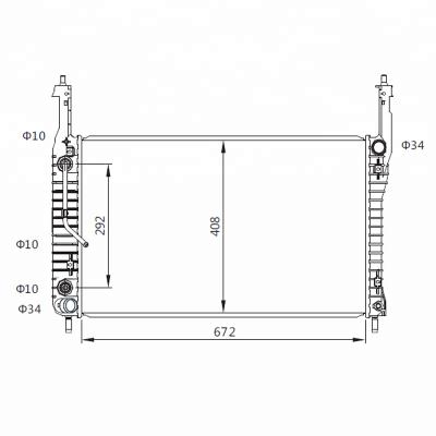 China Core Aluminum Plastic Reservoir Auto Radiator For CHEVROLET CAPTIVA (C100, C140)“06-/AT/OEM 4803040/4803041/96629055/20777046 for sale