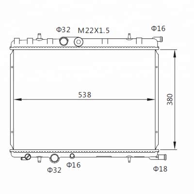 China Auto Core Aluminum Plastic Tank Radiator For PEUGEOT 206/307'98-/CITROEN C4/C4 COUPE'04-/MT/OEM 1330.C5/1330.H5/1330.H6/1333.07 for sale