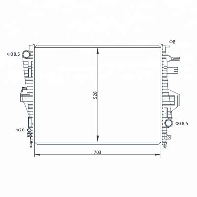 China Automotive Auto Cooling System Radiator For VW TOUAREG (7P)“10-/AT/OEM 7P 6.121.253/7P6121253 for sale