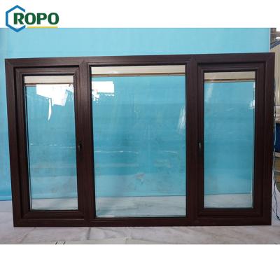 China Standard Magnetic Screen Australia Hurricane Impact Commercial Grade Aluminum Alloy Swing Casement Glass Window Double for sale