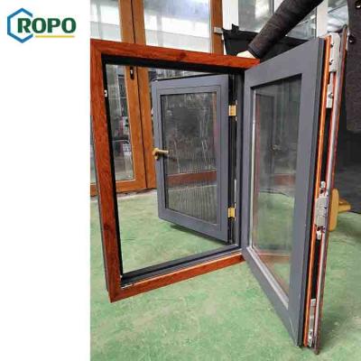 China Magnetic Screen Aluminum Frame Mosquito Net Window, Casement Window With Mosquito Net for sale