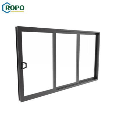 China Magnetic Australia Standard Big Aluminum Screen Frame Slide Cheap Glass Window for sale