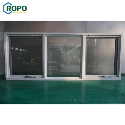 China Magnetic Screen Australia Standard High Quality Aluminum Awning Windows With Chain Winder for sale