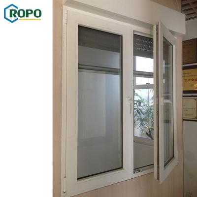 China Magnetic Aluminum Screen Heat Insulation Hurricane Proof Tilt And Turn Windows for sale