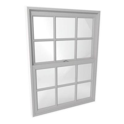 China Hurricane Impact Magnetic House Double Screen Prices Glass Hung Window for sale