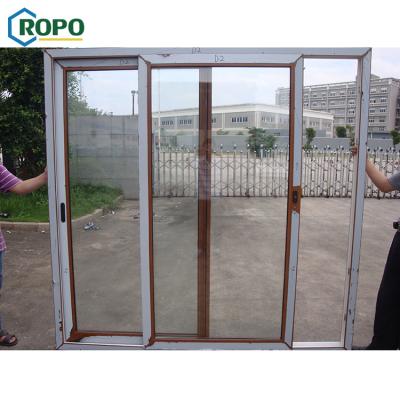 China Philippines Upvc 10 Year Warranty Modern Hurricane Proof Cheap Glass Plate Door for sale