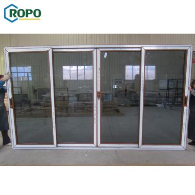 China Good Modern Australia Hurricane Proof Horizontal Glass Plate Door for sale