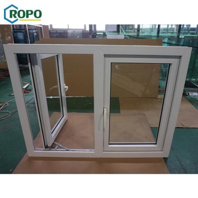 China Hurricane Magnetic Duct Screen NZS4211 Double Sheet PVC Casement Window for sale