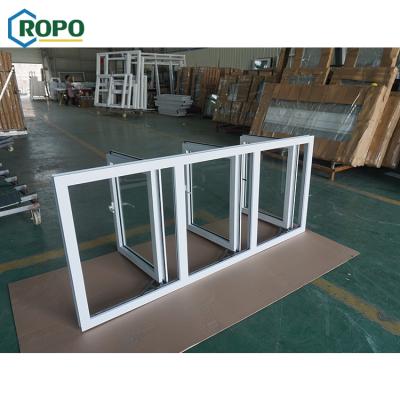 China AS2047 3 Way Magnetic PVC Frost Casement High Quality Glass Window for sale