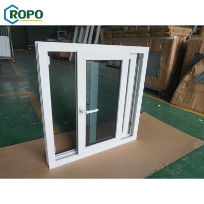 China AS2208 Australia Standard Double Screen Gloss China Villa Design PVC Vinyl Magnetic Slide Window for sale