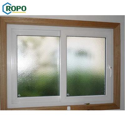 China Upvc Magnetic Screen Australia Standard Double Glaze Manufacturing Waterproof Small Plastic Slide Window for sale