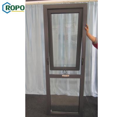 China Magnetic Screen Manufacturing Top 10 Frame Prices Upvc Glass Window , Awning Window With Top Hardware for sale