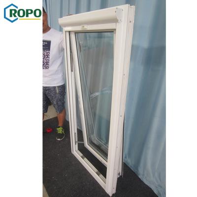 China As2047 Frost Screen Magnetic Standard Glass PVC Profile Awning Window For Villa for sale