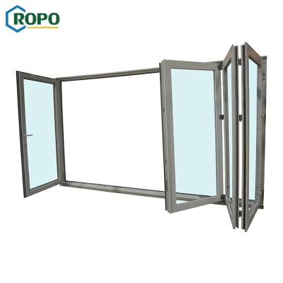 China Modern Double Chandelier PVC Balcony Patio Awa And Wers Certified Low Prices Accordion Glass Folding Door for sale