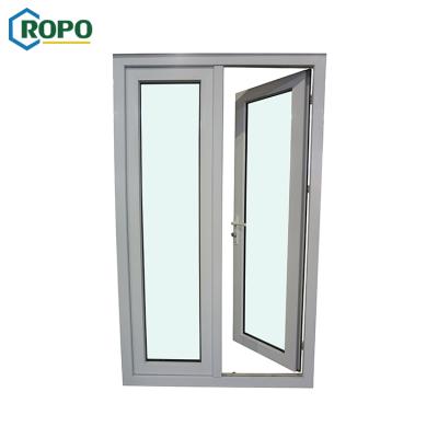 China Modern AWA And WERS Certified Hurricane Proof Upvc Patio Mood Hurricane Impact Casement Glass French Door for sale