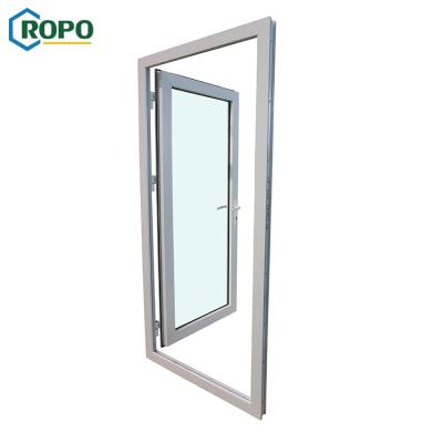 China Modern AWA And WERS Certified Hurricane Proof Upvc Front Design Cheap Exterior Door for sale