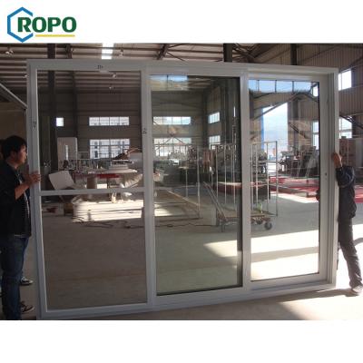 China Modern Kitchen Balcony Entrance Bedroom Plastic PVC Slide Door for sale