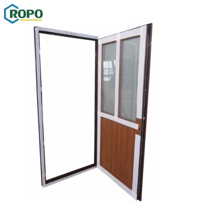 China Modern Manufacturing Hurricane Proof AGGA PVC Glass Swing Door For Kitchen for sale