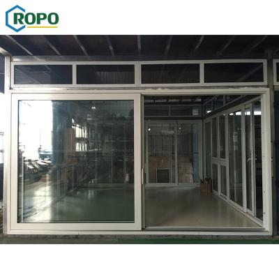 China Modern AWA And WERS Certified Glass Water Proof PVC Elevator Slide Door for sale