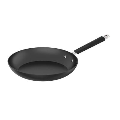 China Sustainable Multifunction 30cm Hard-anodized Aluminium Induction Bottom Non Stick Deep Frypan for sale