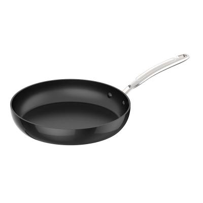 China Sustainable Even Heating High Temperature Lacquer Cast Aluminium 28 Cm Deep Frypan With Lid for sale