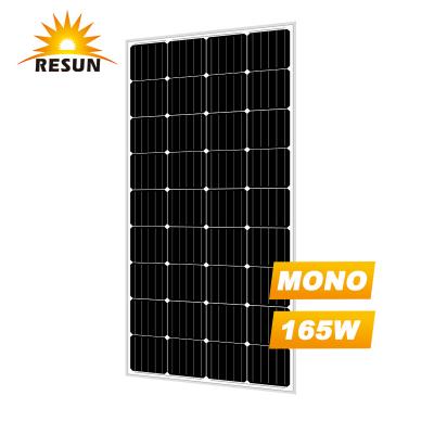 China Anodized Aluminum Alloy 165w Mono Solar Panels for sale