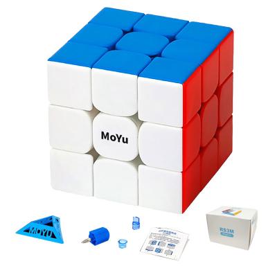 China Moyu RS3M 2020 3x3 Magic Speed ​​Cube Magnetic Stickerless 3D Puzzle Toy Smooth and Fast Cube for sale