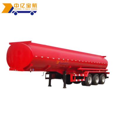 China 48000 Liter Truck Trailer 45000 Sulfur Fuel Tank Storage Tanker Semi Liquid Molten Trailer for sale