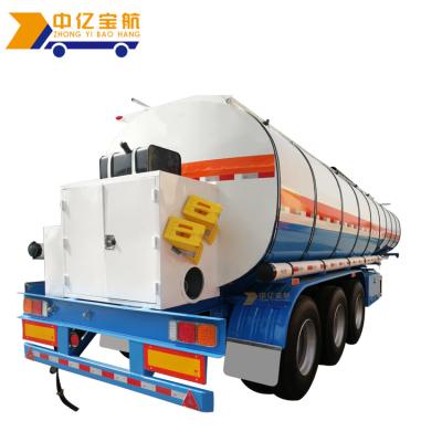 China 3 Axle 30000L 40000L Tanker Truck Trailer 3 Axle Heat Bitumen Tank Road Semi Trailer Hot For Sale for sale