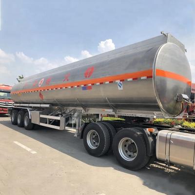 China Safety Methanol Transport Tanker Truck, Fuel Tanker Truck Features Stainless Steel Semi Trailer For Sale for sale