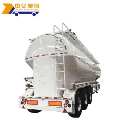 China Fuwa Tri Axle Safety Aluminum Alloy Grain Wheat Flour Silo Truck Lightweight Bulk Semi Trailer Truck Trailer for sale