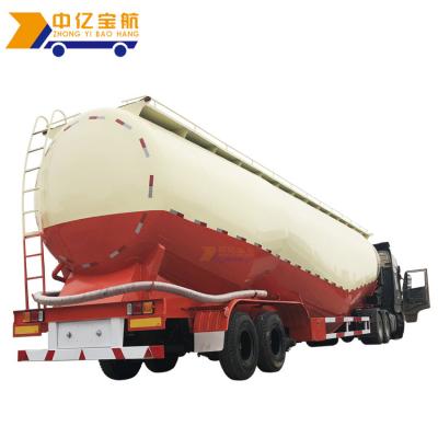 China Truck Trailer 85 Powder 100ton Cement Silo Cubic Tanker Truck Semi Trailer W Shape for sale