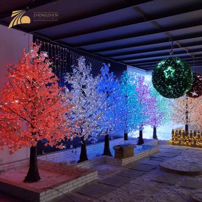 China Professional Custom Made Holiday Decoration Plant Artificial Maple LED Tree Light for sale