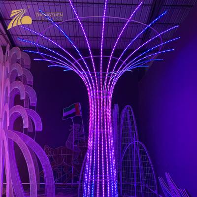 China High Quality Custom Project Festival LED Decoration 3D Pattern Giant Giant Tree Light for sale