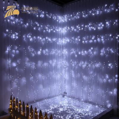 China Waterfall Light Decoration Wholesale Christmas Party LED Fairy Curtain String Lights for sale