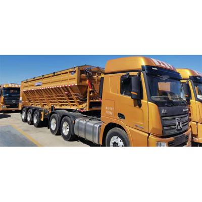 China Semi Truck Trailer Truck Trailer Multi Use Sweeper And Garbage Truck Dump Truck Trailer for sale