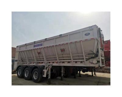 China Wholesale truck trailer speed fast unloading goods using material design V port structure transfer container truck trailers for sale