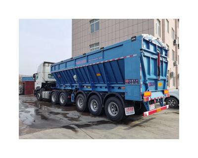 China Truck Trailer Sell Well New Type Light Bulk Grain Semi Semi Trailer Sinotruk Dump Semi Cargo Truck Trailer for sale