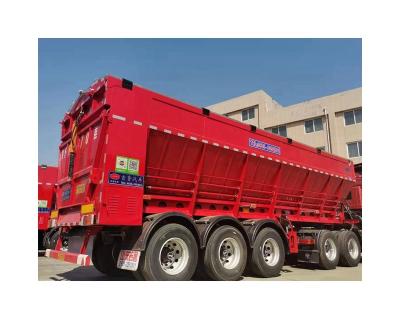 China Truck Trailer 2021 Durable Using Low Price Technology Production Medium Grain Semi Trailer Bulk Food Truck Dump Trailer for sale