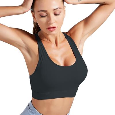 China 2022 Breathable Tight Mesh Plus Size Yoga Vest Fitness Gym Wear Sports Bra Fitness Sportswear Active Fitness And Yoga Wear for sale