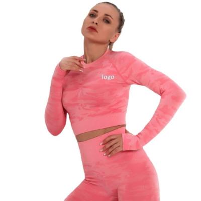 China Breathable Europe And USA Training Yoga Wear Long Sleeve Fitness Sport Core Active Wear Fitness And Yoga Wear Sportswear for sale