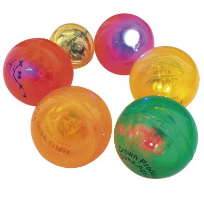 China Sports Toys 49mm Bouncing Rubber Balls Flashing Bouncy Factory for sale