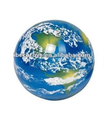 China Wholesale Promotional Toy 45mm Earth Rubber Bouncy Balls for sale