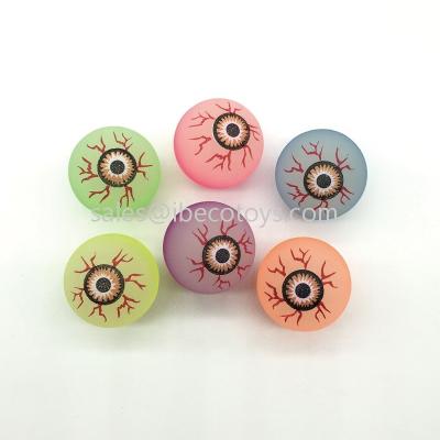 China Toy Glowing Rubber Eye Bouncy 32mm Promotional Balls for sale