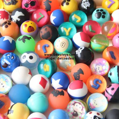 China Promotional Toy 27mm Mixed Rubber Bouncing Balls Wholesale for sale