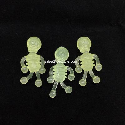 China TPR Glow in the Dark Sticky Skeleton Toys for 1