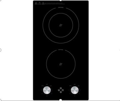 China Safety Feature Kitchen Appliances Build In Button Control Two Burner Infrared Cooker/Electric Stove/Top Baking/Hot Hob With CE EMC ROHS for sale