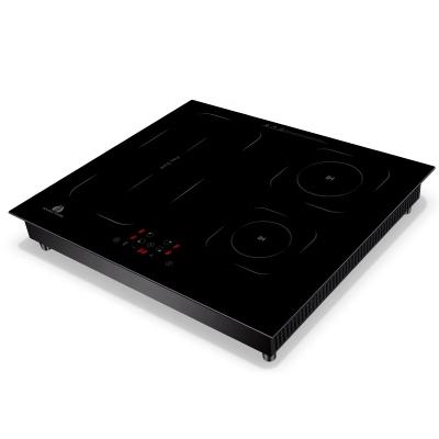 China CB Cooktops 4 Hot Plate Burner/4 Electric Infrared Cooker Glass and Stainless Steel 220v/2200w,Household CE for sale