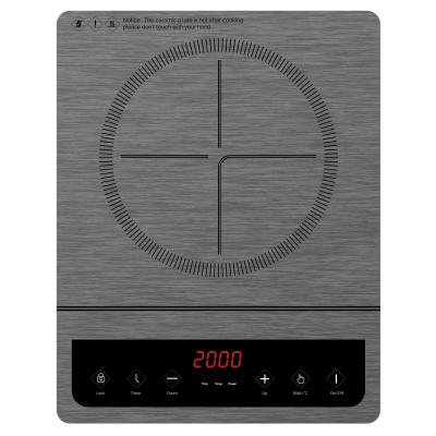 China Car factory price kitchen appliances single NEGATIVE glass portable/household built in induction cooker 110V/220V electric for sale